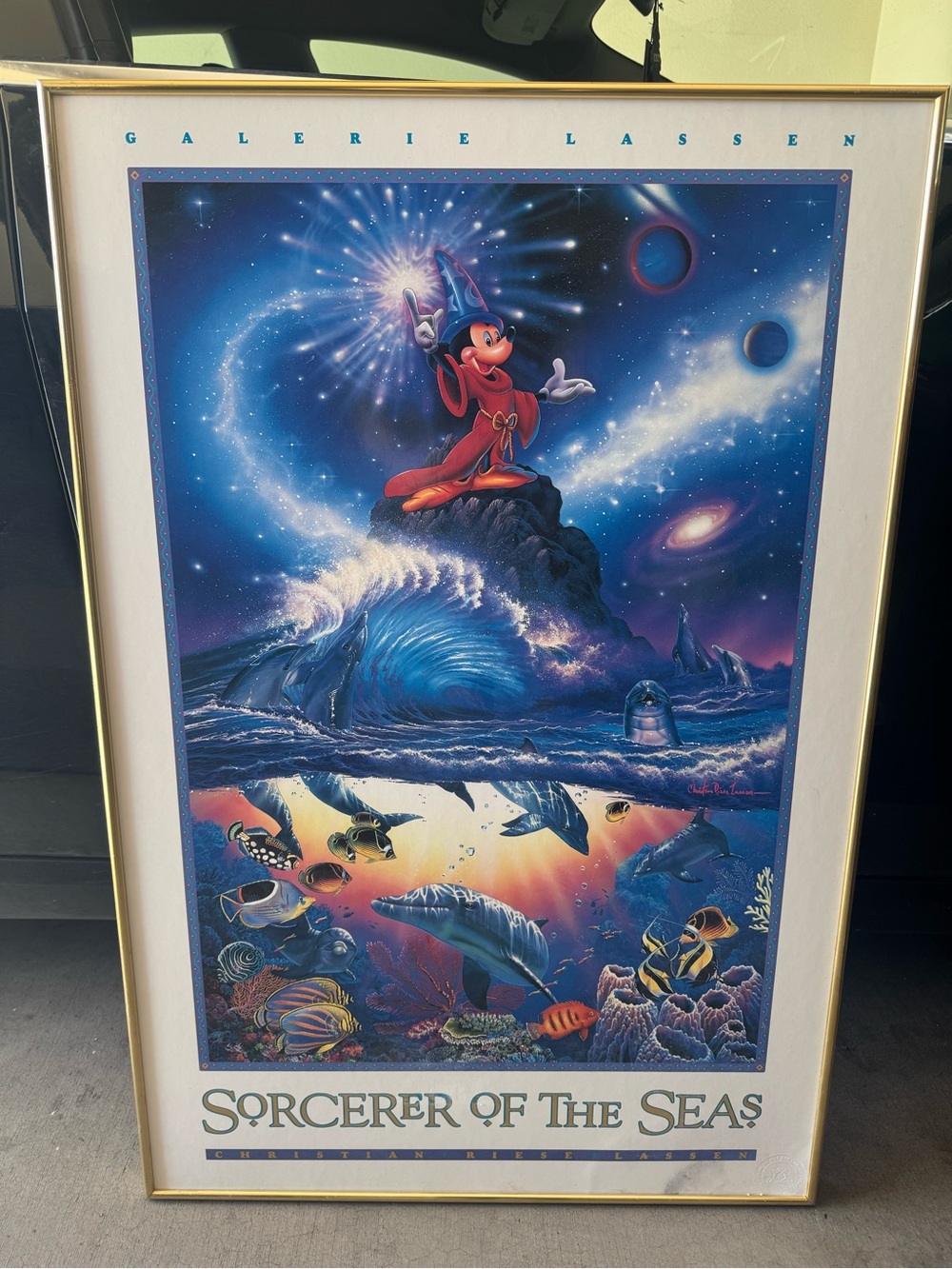 Disney Sorcerer of the Seas Art Print - Blue, Purple